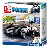 Sluban Police: patrouille wagen zwart (M38 B0638D) - thumbnail