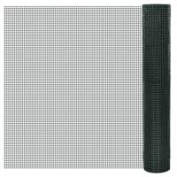 VidaXL Kippengaas 10x1 m gegalvaniseerd staal met pvc-coating groen - thumbnail