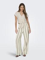 Only Onlsiesta Ss Knot Lin Bl Shirt Pnt Noos T-shirts Moonbeam - thumbnail