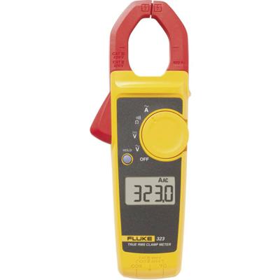 Fluke 323 Stroomtang, Multimeter Kalibratie (ISO) Digitaal Doorgangstest, ISO gekalibreerd CAT III 600 V, CAT IV 300 V Weergave (counts): 4000 Fluke 323 Stroomtang, Multimeter Kalibratie (ISO) Digitaal Doorgangstest, ISO gekalibreerd CAT III 600 V, CAT IV 300 V Weergave (counts): 4000