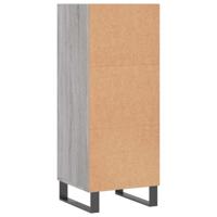Dressoir 34,5x32,5x90 cm bewerkt hout grijs sonoma eikenkleurig - thumbnail