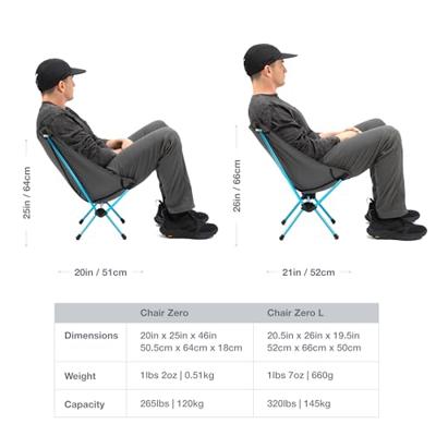 Helinox Chair Zero campingstoel - Zwart - thumbnail
