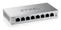 Zyxel Ethernet Switch 8 poorten | Web Manageable Gigabit Conmutor | QoS, Link Aggregation, VLAN, IGMP Snooping | zonder ventilator | Desktop [GS1200-8v3] - thumbnail