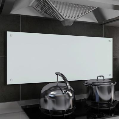 VidaXL Spatscherm keuken 100x40 cm gehard glas wit