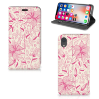 Apple iPhone Xr Smart Cover Pink Flowers - thumbnail