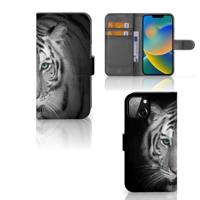 Apple iPhone 14 | Telefoonhoesje | Met pasjeshouder | Tijger - thumbnail