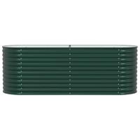 Verhoogde plantenbak Groen 240 x 80 x 81 cm Staal - thumbnail