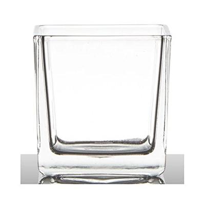 Glazen vaas kubus 8x8x8cm