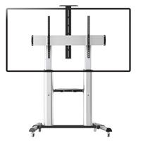 ROLINE LCD/TV rolstandaard, tot 100 kg, zilver - thumbnail