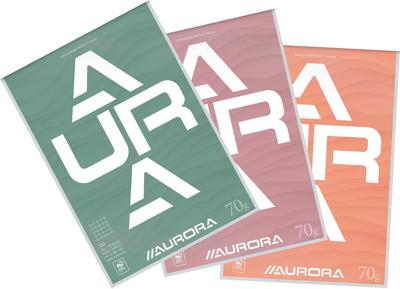Aurora schrijfblok A4 70 g geruit 5x5, 100 vel