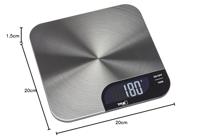 TFA Dostmann CHEESECAKE Keukenweegschaal Digitaal Weegbereik (max.): 5199 g RVS - thumbnail