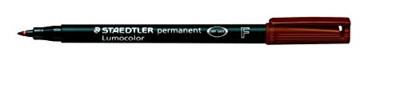 Permanente markeerstift Staedtler Lumocolor Bruin (10 Stuks)