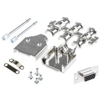 MH Connectors MHDM9-HD15FS-K D-sub male connectorset 180 ° Aantal polen: 9 Soldeerkelk 1 stuk(s) - thumbnail