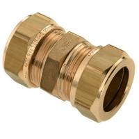 Bonfix knelkoppeling - Rechte koppeling - 12x12mm - Messing - thumbnail