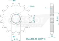 ESJOT Sprocket 530 17z standard - thumbnail