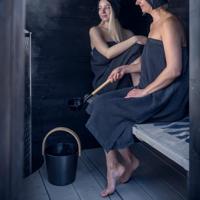 Rento Design sauna-emmer met beugel - Zwart - thumbnail