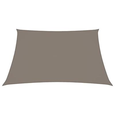 VidaXL Zonnescherm rechthoekig 2,5x3 m oxford stof taupe - thumbnail
