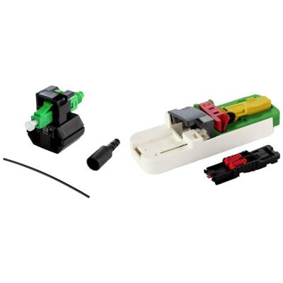 Metz Connect 1509QAJA002C-E OpDAT FAST™ Hybrid Kit LC AP OpDAT-connectorset Wit, Groen