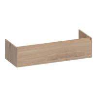 Brauer Hope - Onderkast - 120 cm - met 1 Softclose Lades Greeploos en 2 Sifon Uitsparingen Lamellen Eiken Naturel - thumbnail