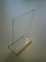 Menu-standaard acryl A5 - 15x21cm zwaar - thumbnail