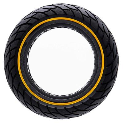 PRO-Mounts buitenband massief 10 x 2,125 zwart gele lijn