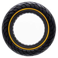 PRO-Mounts buitenband massief 10 x 2,125 zwart gele lijn - thumbnail