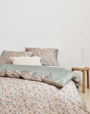 Marc O'polo Marc O'polo Lakua Dekbedovertrek - 1-persoons (140x200/220 Cm + 1 Sloop) - Katoen Satijn - Groen