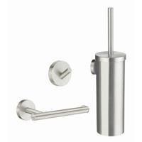 Complete Toiletborstelset Smedbo Smart Pack Home Geborsteld Nikkel - thumbnail