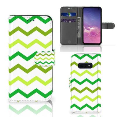Samsung Galaxy S10e | Telefoon Hoesje | Zigzag Groen