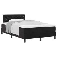 Boxspringbed met Matras met matras Zwart 120 x 200 cm Stof - thumbnail