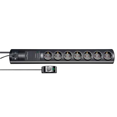 Brennenstuhl Primera-Tec Comfort Switch Plus 19.500A stekkerdoos met overspanningsbeveiliging 7-voudig zwart 2m H05VV-F 3G1,5 2 permanent, 5 Brennenstuhl Primera-Tec Comfort Switch Plus 19.500A stekkerdoos met overspanningsbeveiliging 7-voudig zwart 2m H05VV-F 3G1,5 2 permanent, 5