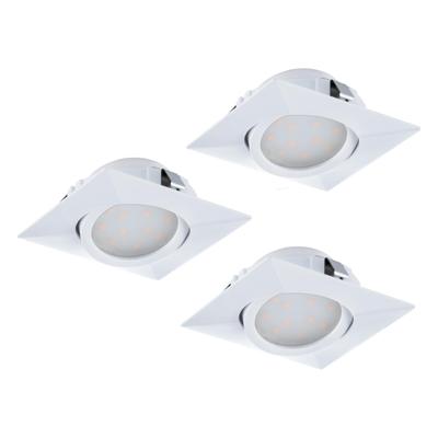 Eglo Led plafondspotPineda Square (3x) 3x6w - 3000K - 8,4cm wit - 95844