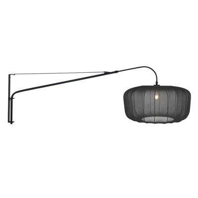 Steinhauer Wandlamp zwartVela Lino met zwarte kap Ø60cm - 4455ZW