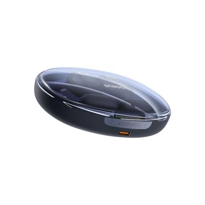Baseus Eli Sport 1 Open Ear Bluetooth-hoofdtelefoon voor hardlopen, directionele akoestiek, bedrukte bas, ultralicht, IPX4 waterdicht, ENC-microfoons, zwart