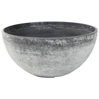 Ter Steege Plantenpot - betongrijs - kunststof-steenpoeder - 25x 12 cm