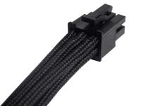 SilverStone SST-PP07-IDE6B 6-polig geventileerde verlengkabel (6-polig naar PCI-E 6-polig, 25 cm) zwart - thumbnail