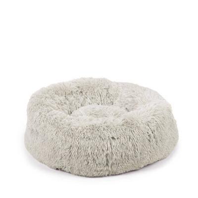 Beeztees Yali, Hondenbed, Pluche, lichtgrijs, Diam. 70 cm