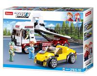 Sluban Auto Ambulance bouwstenen set - thumbnail