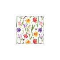 Servetten 25cm flowers in spring fsc mix - thumbnail