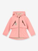 Waterdichte meisjesjas voor het tussenseizoen met fleecevoering MATALGEA MINI A TURE rozenhout - thumbnail