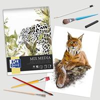 Tekenblok oxford mix media a3 25 vel | 5 stuks - thumbnail