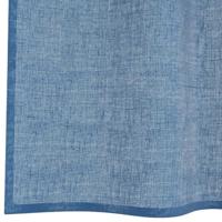 Gordijnen voile met roedezakken 2 st koningsblauw - thumbnail