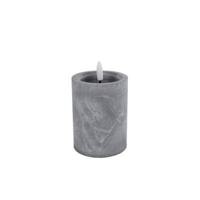 Kaars led ivar 1-pit h12,5 cm beton Van Manen - Van manen