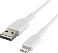 Kabel USB naar Lightning Belkin CAA001BT2MWH 2 m Wit - thumbnail