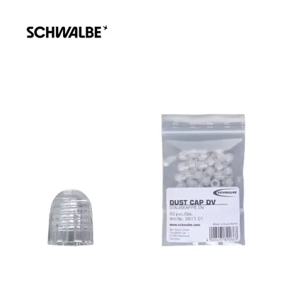 SCHWALBE Ventiel stofdop dv transparant ds a 50 SCHWALBE Ventiel stofdop dv transparant ds a 50