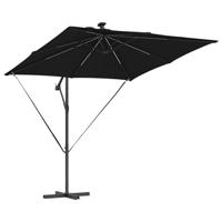 Cantilever Banana Parasol Zwart 249 x 249 x 250 cm - thumbnail