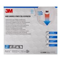3M Aura Comfort Cool Flow stofmasker, FFP2, met ventiel, pak van 10 stuks - thumbnail