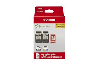 Canon Inktcartridge PG-510+CL-511 Origineel 2-pack Zwart, Kleur 2970B017 - thumbnail