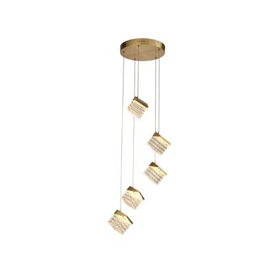 Searchlight Design hanglampCuboid 5-lichts goud - 33640-5SB