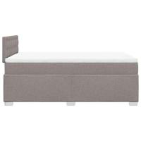 Boxspring met matras stof taupe 120x190 cm - thumbnail
